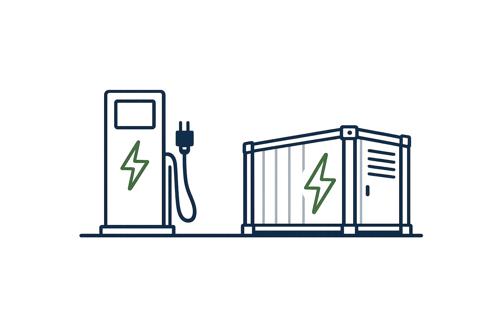 DC fast charging and BESS icon